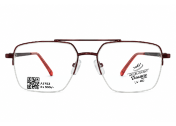 Treaser 63029 Metal Wine Retro Half Frame 53