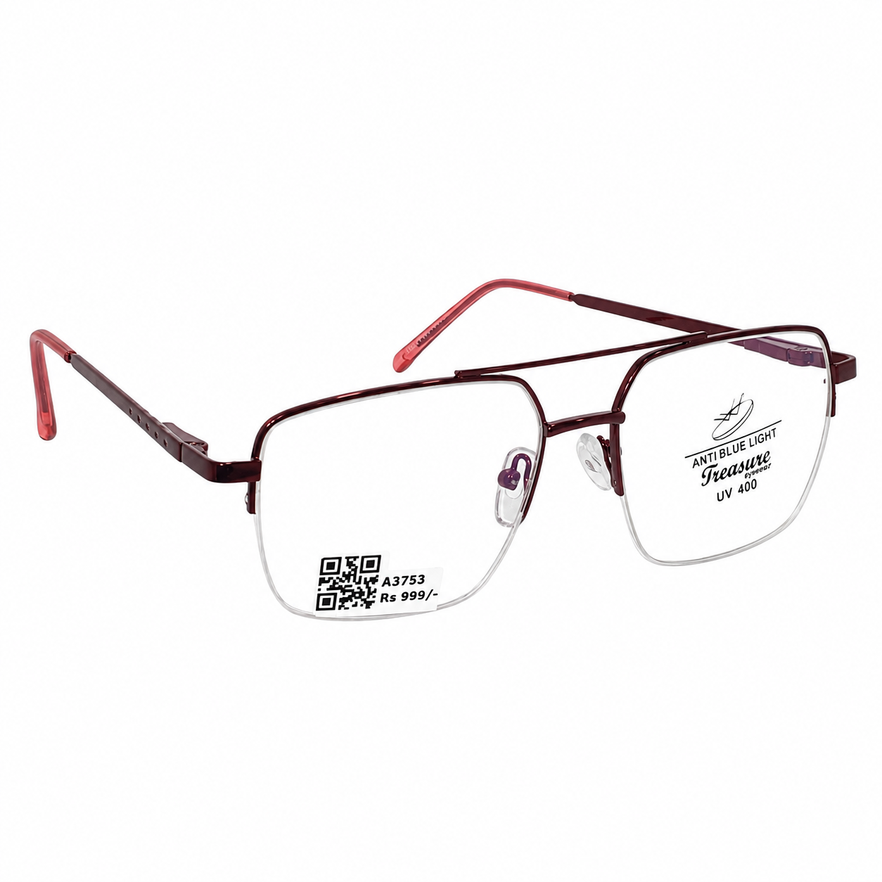 Treaser 63029 Metal Wine Retro Half Frame 53