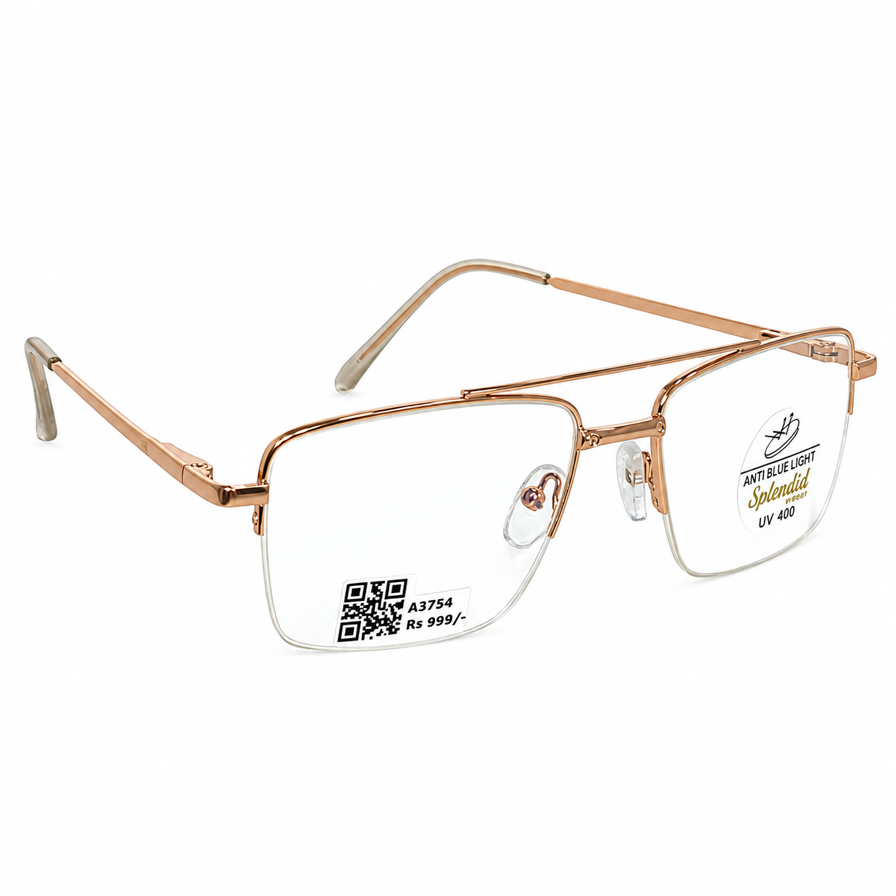 Treaser 63027 Metal Gold Retro Half Frame 52