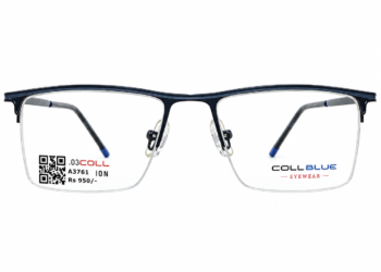 Collcbue Zd980403 Metal Black Rectangle Half Frame 54