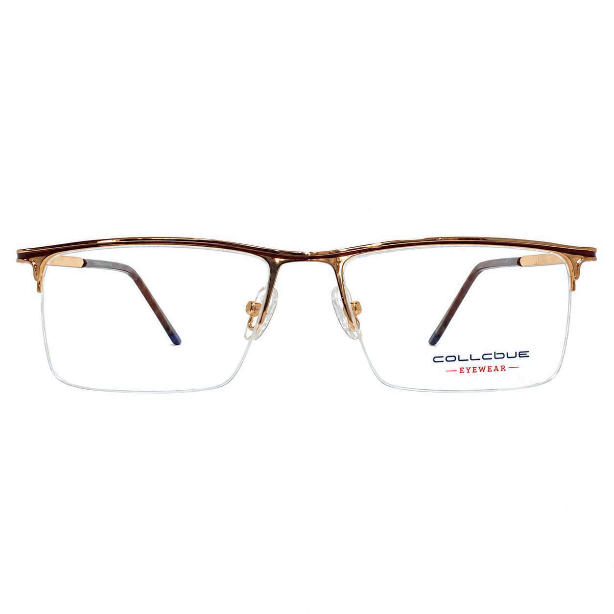 Collcbue Zd980403 Metal Gold Rectangle Half Frame 54