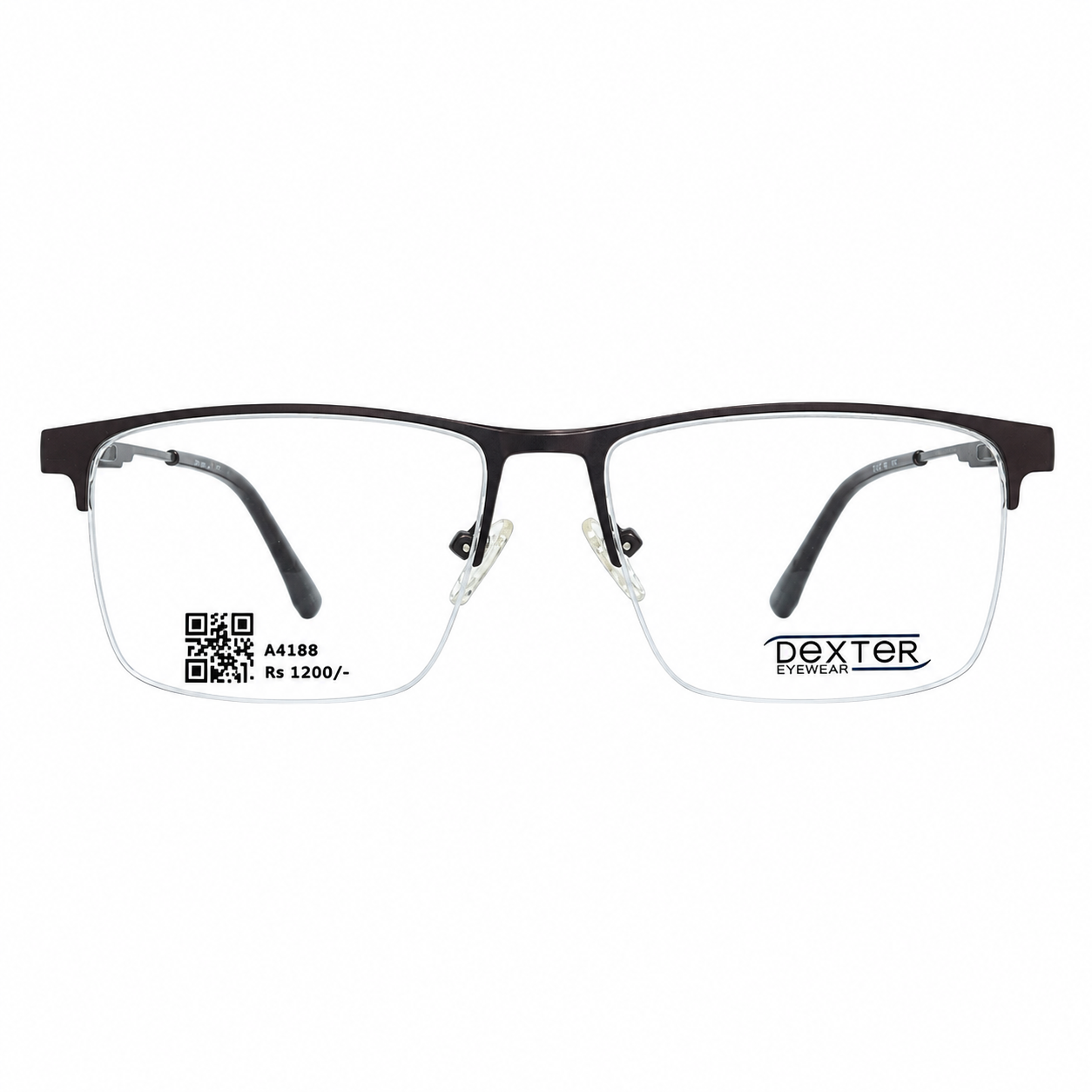 Dexter 251840 Metal Brown Square Half Frame 55
