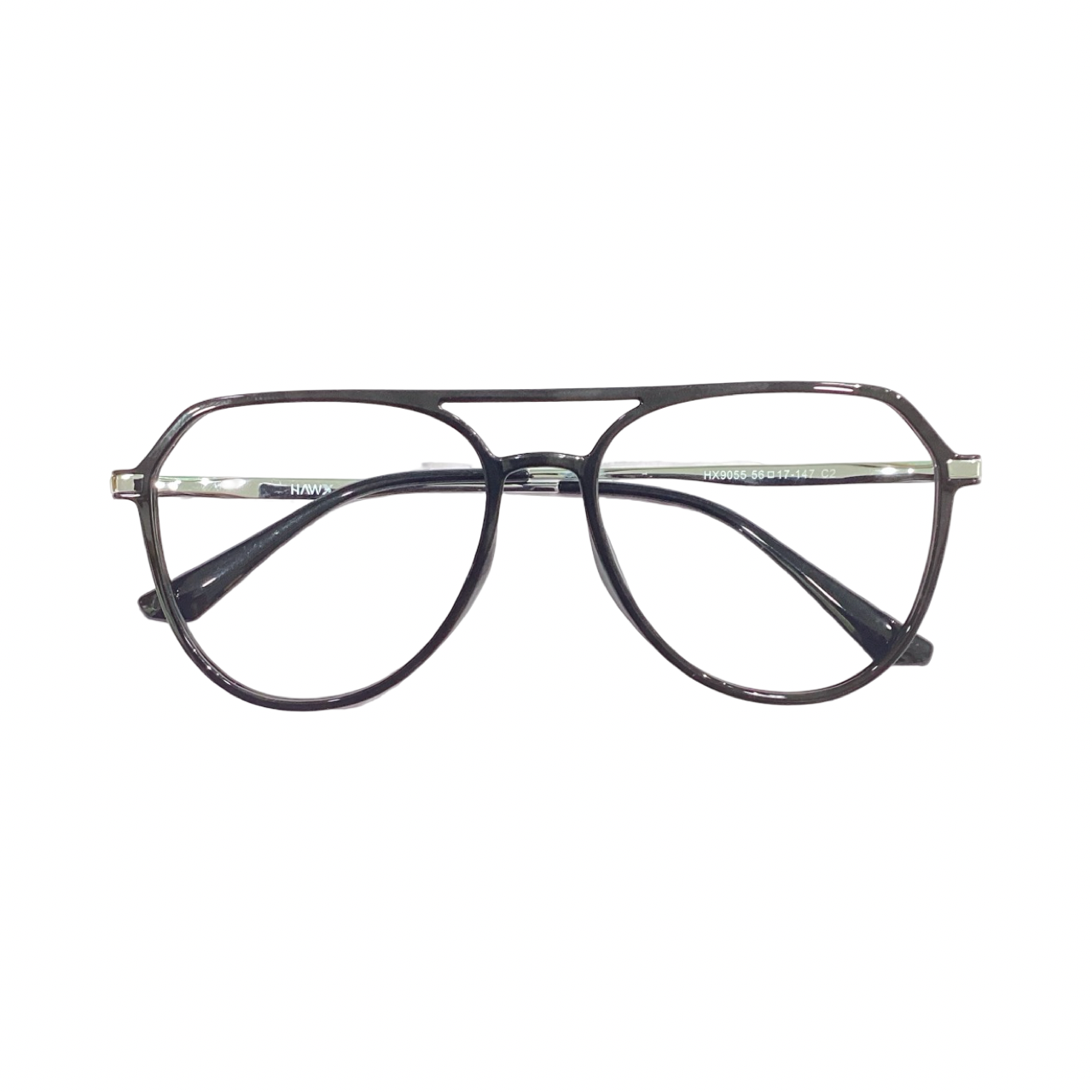 Hawx Hx9055 Tr Flexi Black Silver Aviator Full Frame 56