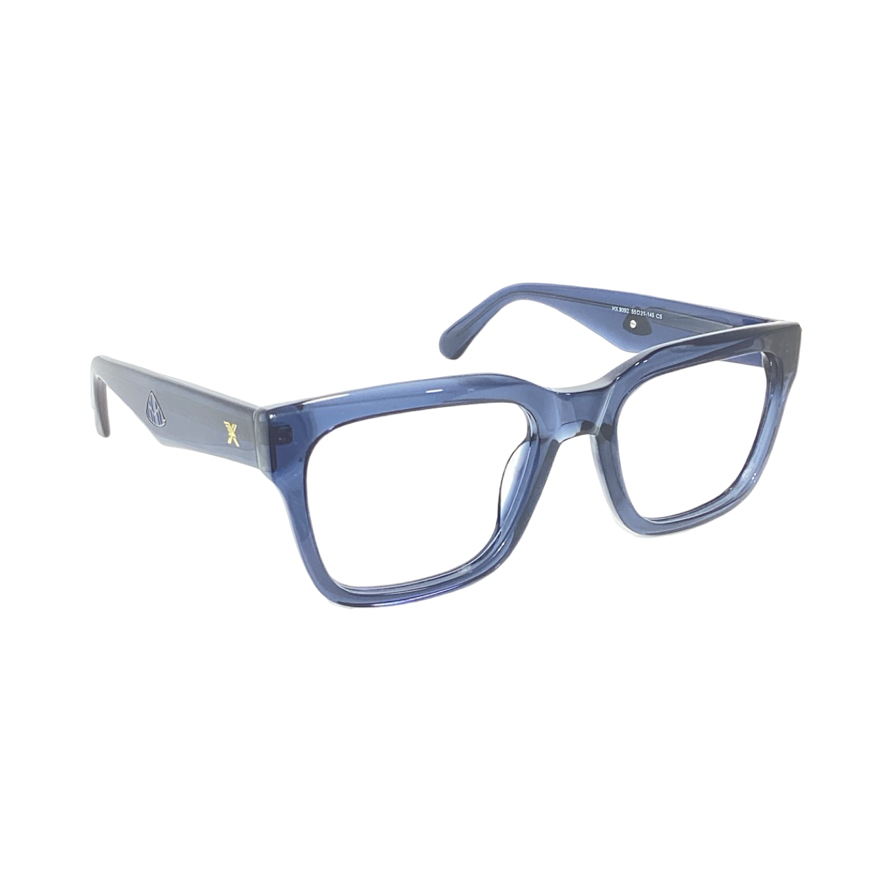 Hawx Hx9092 Acetate Blue Square Full Frame 55