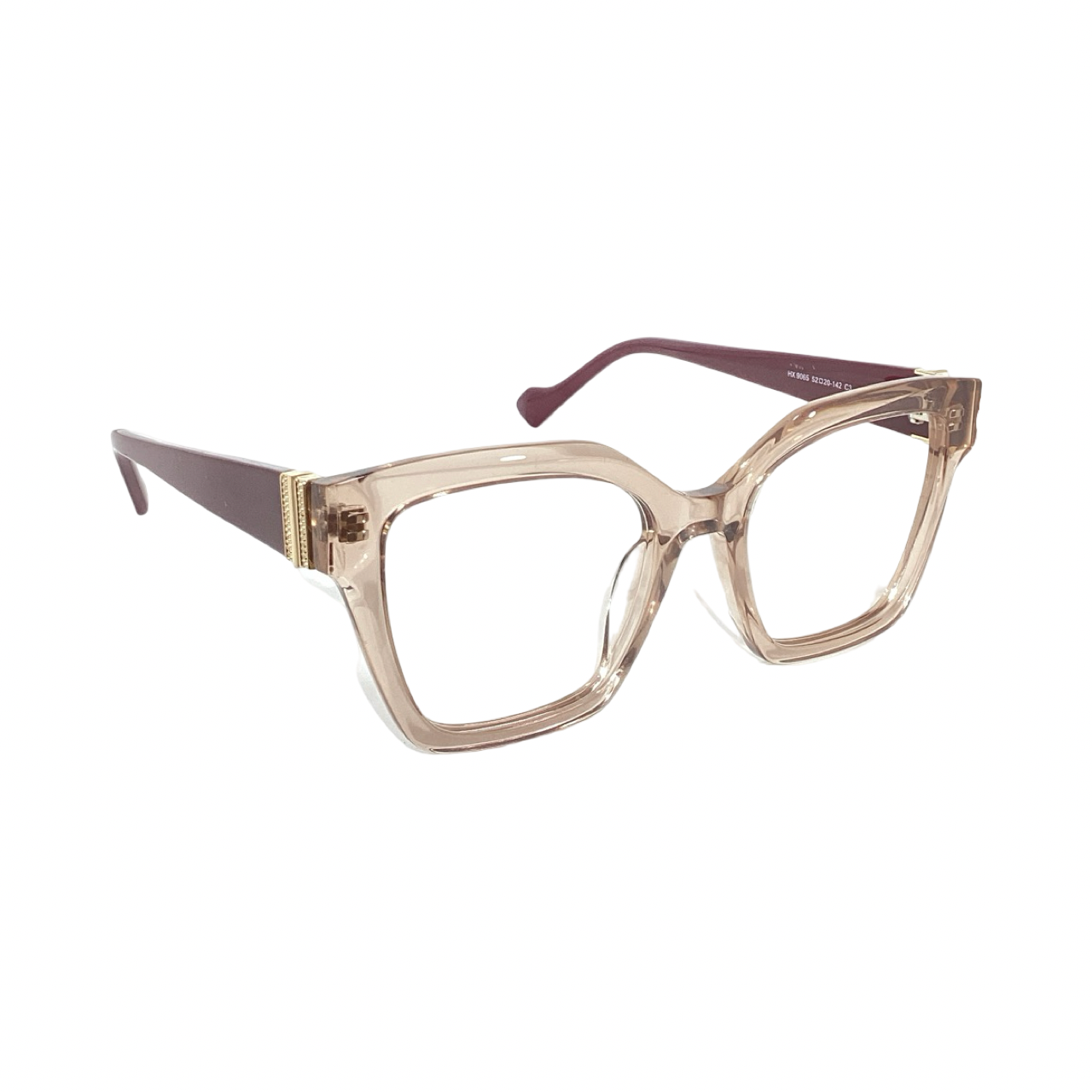Hawx Hx9065 Acetate Brown Cat Eyes Full Frame 52
