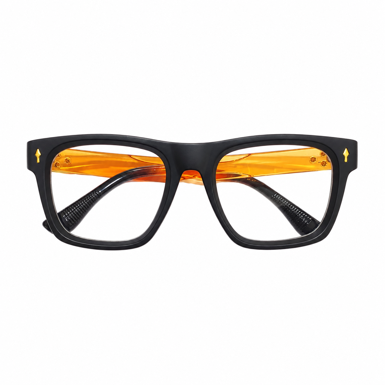 Ocelot Ot103 Tr Flexi Black Orange Wayfarer Full Frame 53