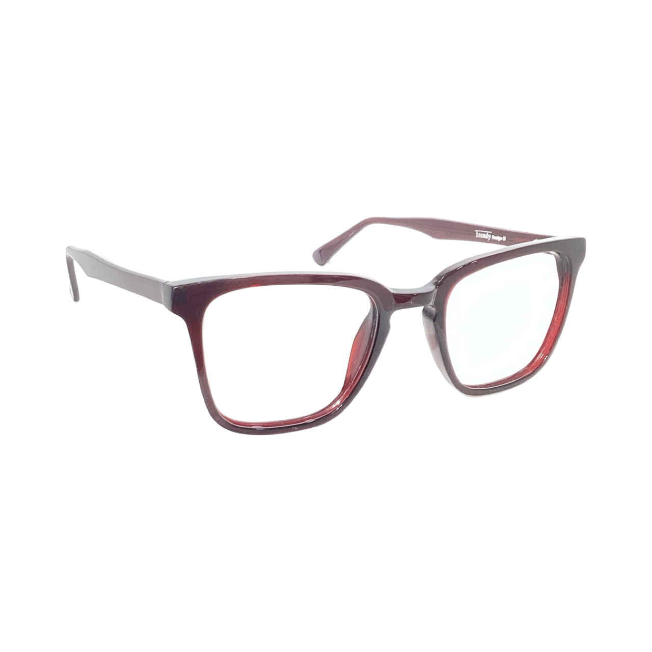 Trendy M7060 Acetate Brown Wayfarer Full Frame 54