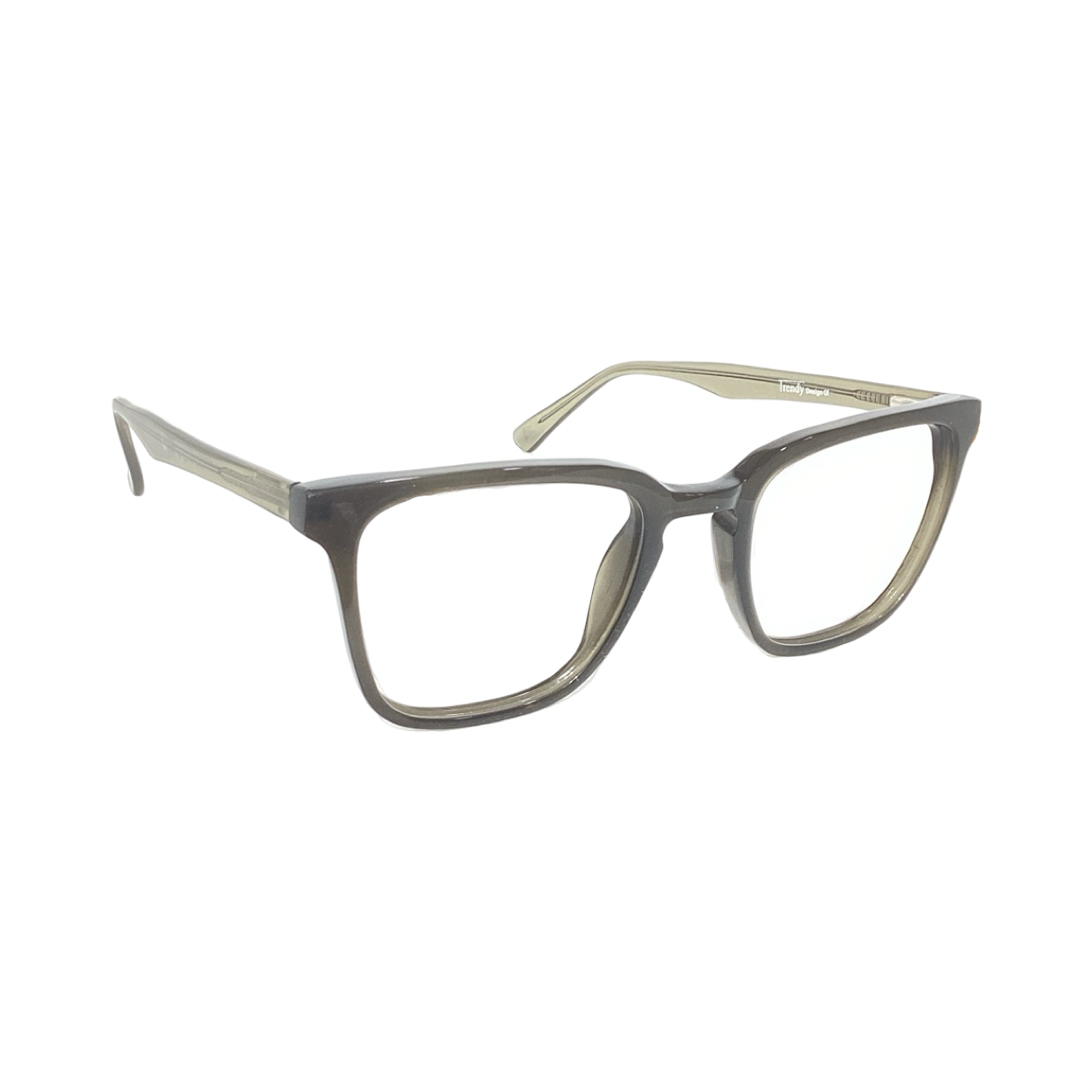 Trendy M7060 Acetate Gray Wayfarer Full Frame 54