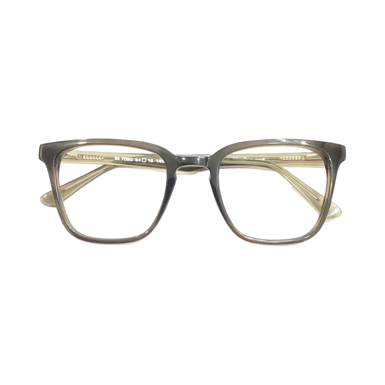 Trendy M7060 Acetate Gray Wayfarer Full Frame 54