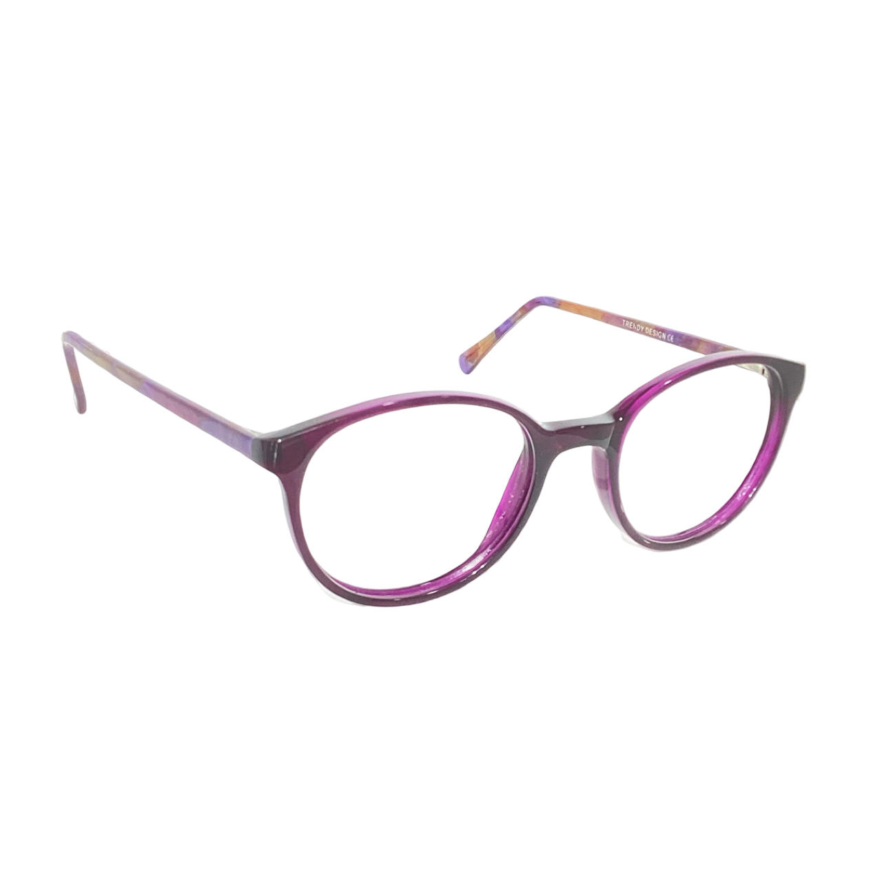 Trendy M7032 Acetate Purple Round Full Frame 52