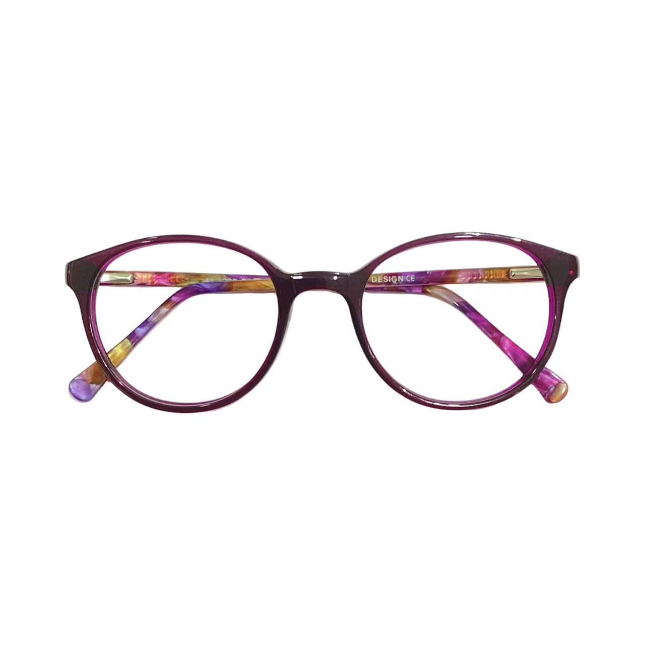Trendy M7032 Acetate Purple Round Full Frame 52