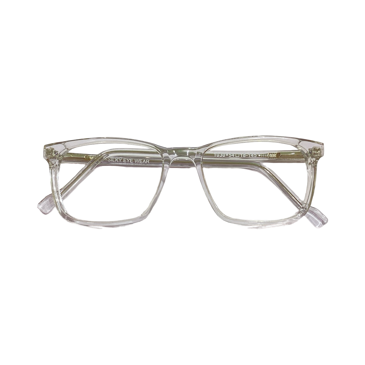 Silky M1030 Acetate Cristal White Square Full Frame 54