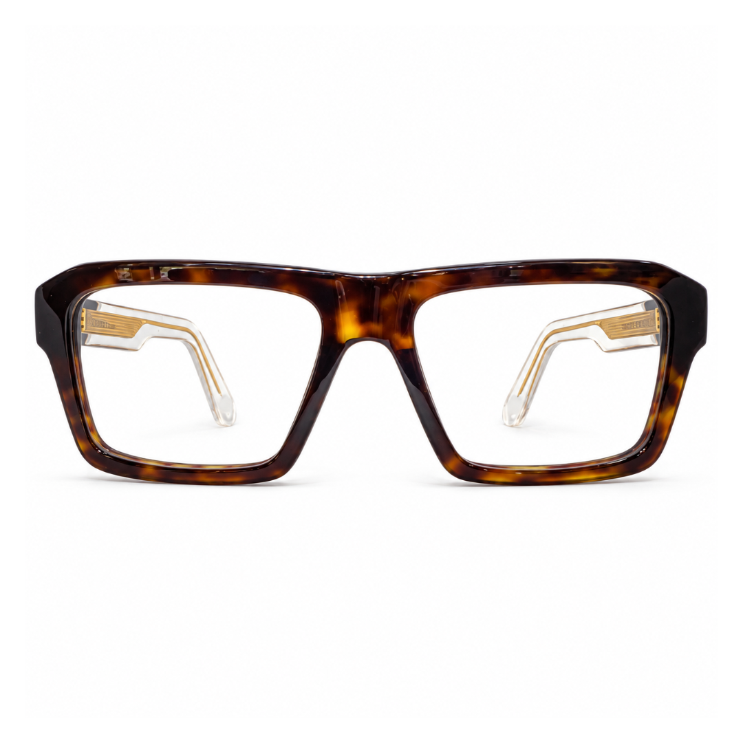 Parkens 90378 Acetate Brown Square Full Frame 57
