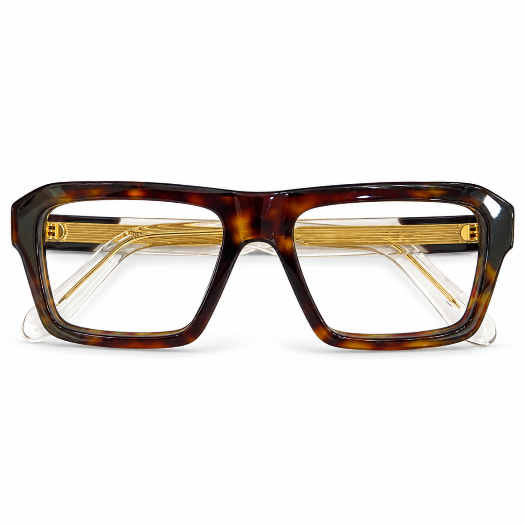 Parkens 90378 Acetate Brown Square Full Frame 57