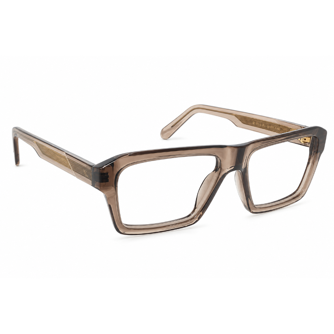 Parkens 90378 Acetate Leopard Brown Square Full Frame 57