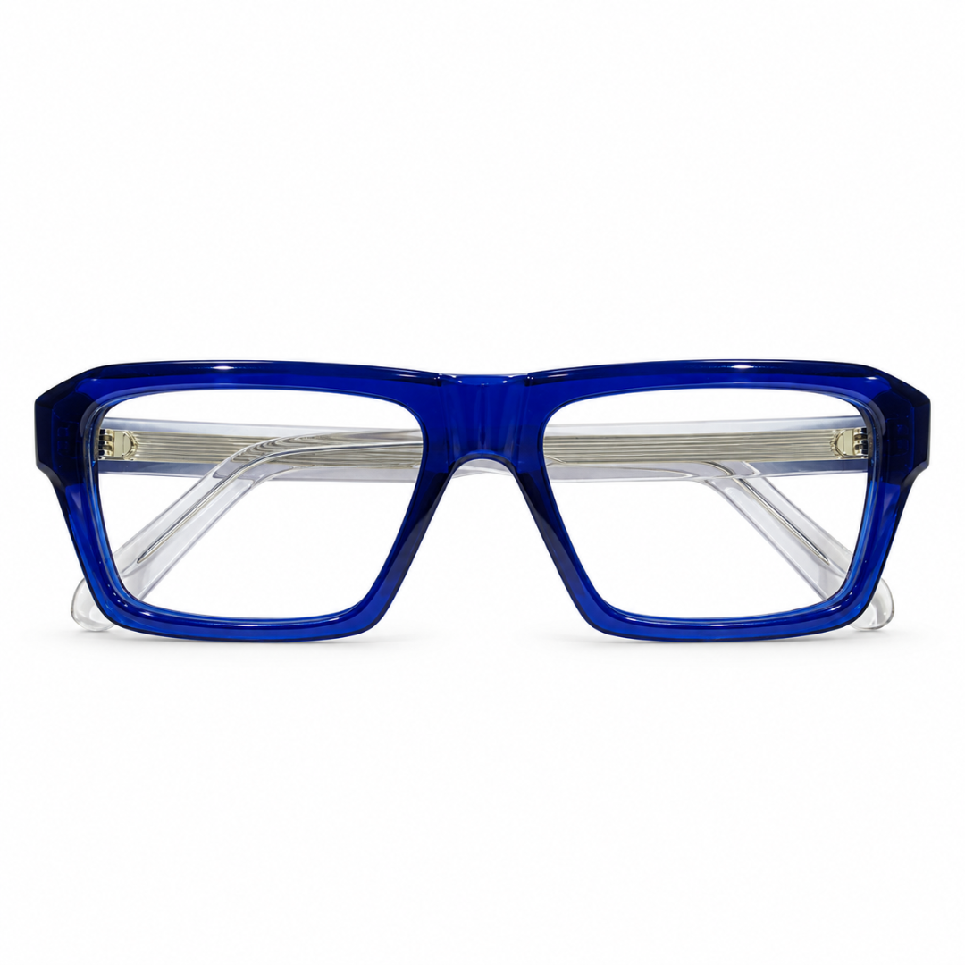 Parkens 90378 Acetate Blue Square Full Frame 57