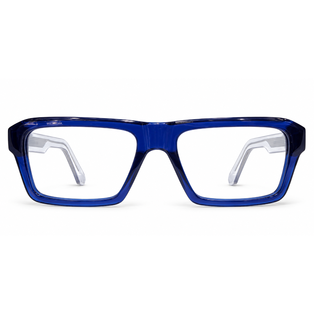 Parkens 90378 Acetate Blue Square Full Frame 57