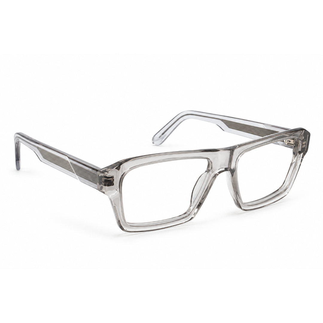 Parkens 90378 Acetate Gray Square Full Frame 57