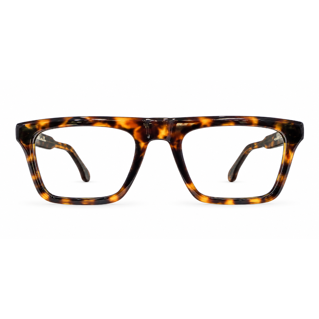 Parkens 90421 Acetate Leopard Brown Square Full Frame 53
