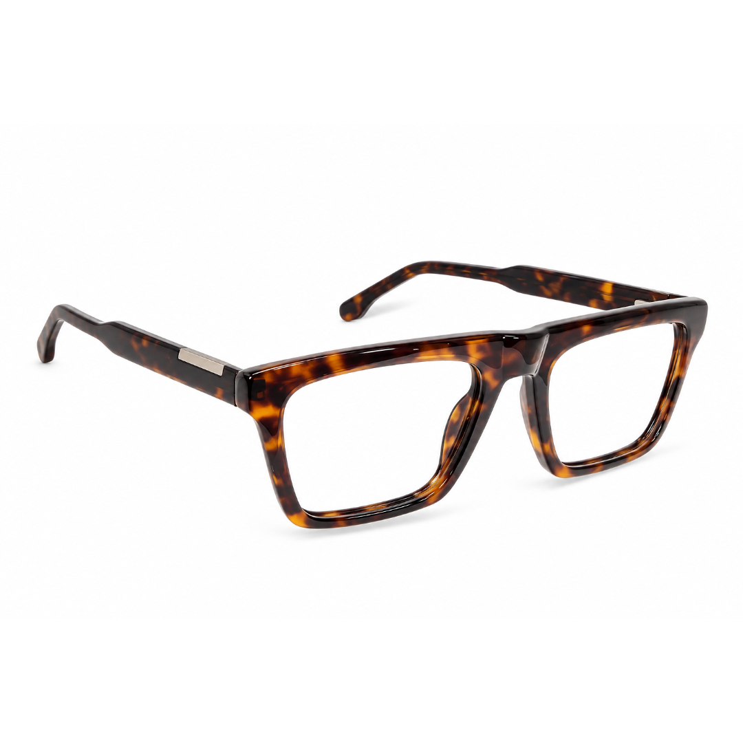 Parkens 90421 Acetate Leopard Brown Square Full Frame 53