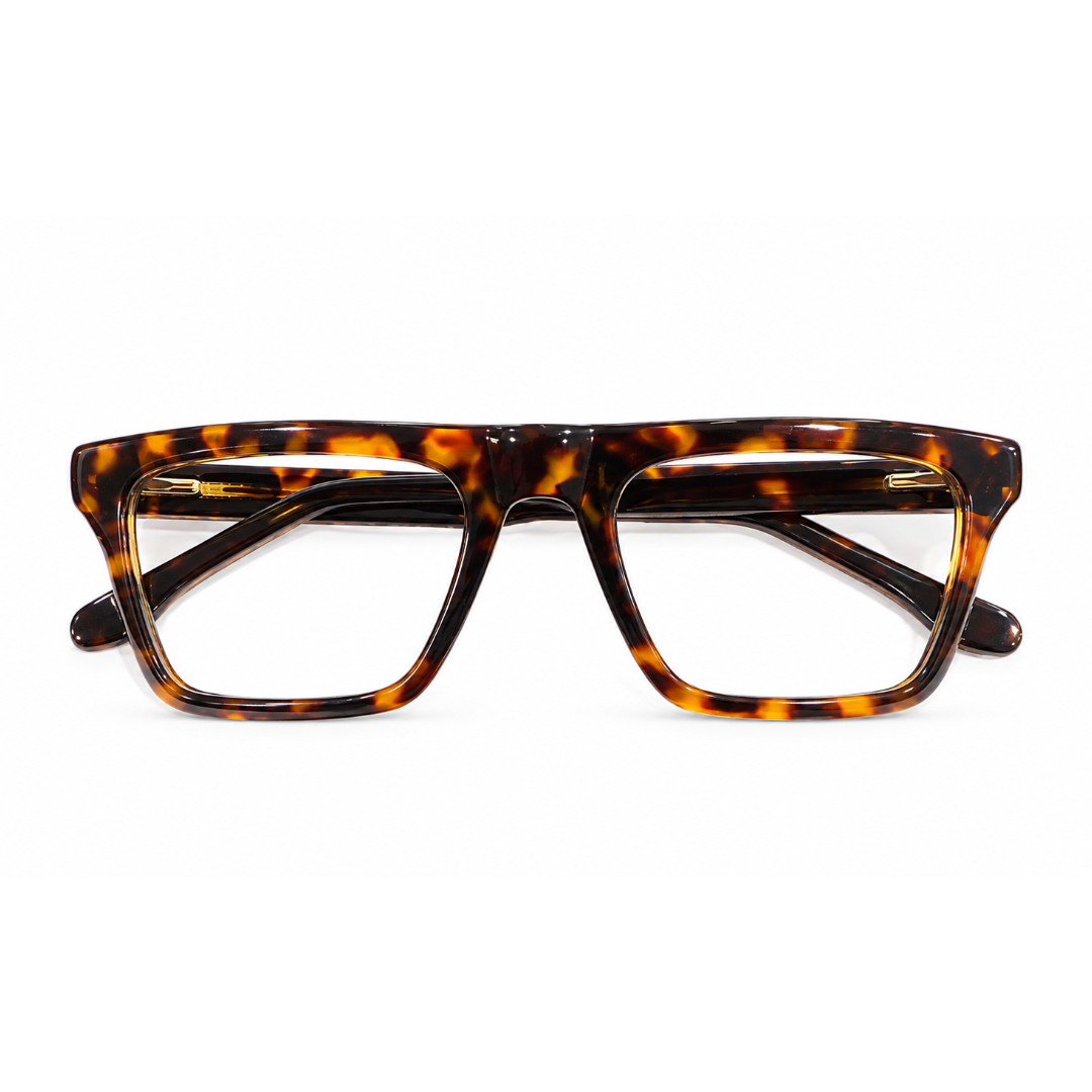 Parkens 90421 Acetate Leopard Brown Square Full Frame 53